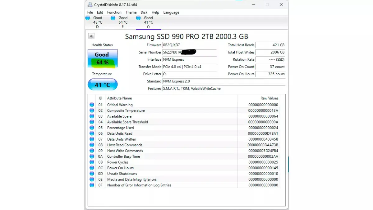 Новые SSD Samsung 990 Pro слишком быстро умирают