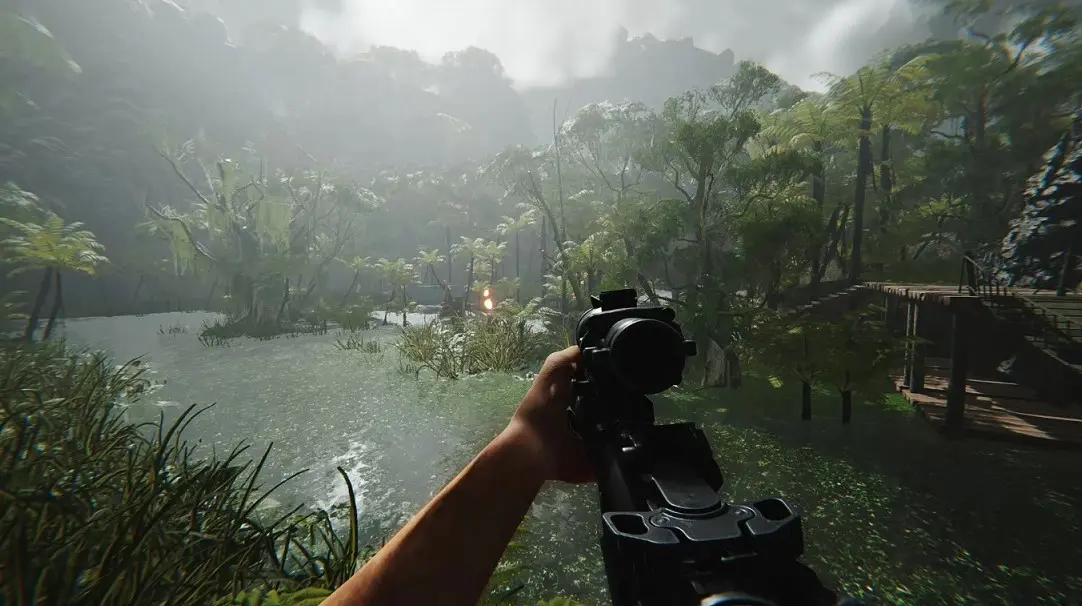 Вышел ролик с геймплеем шутера в духе Crysis. Там есть открытый мир и бои с динозаврами