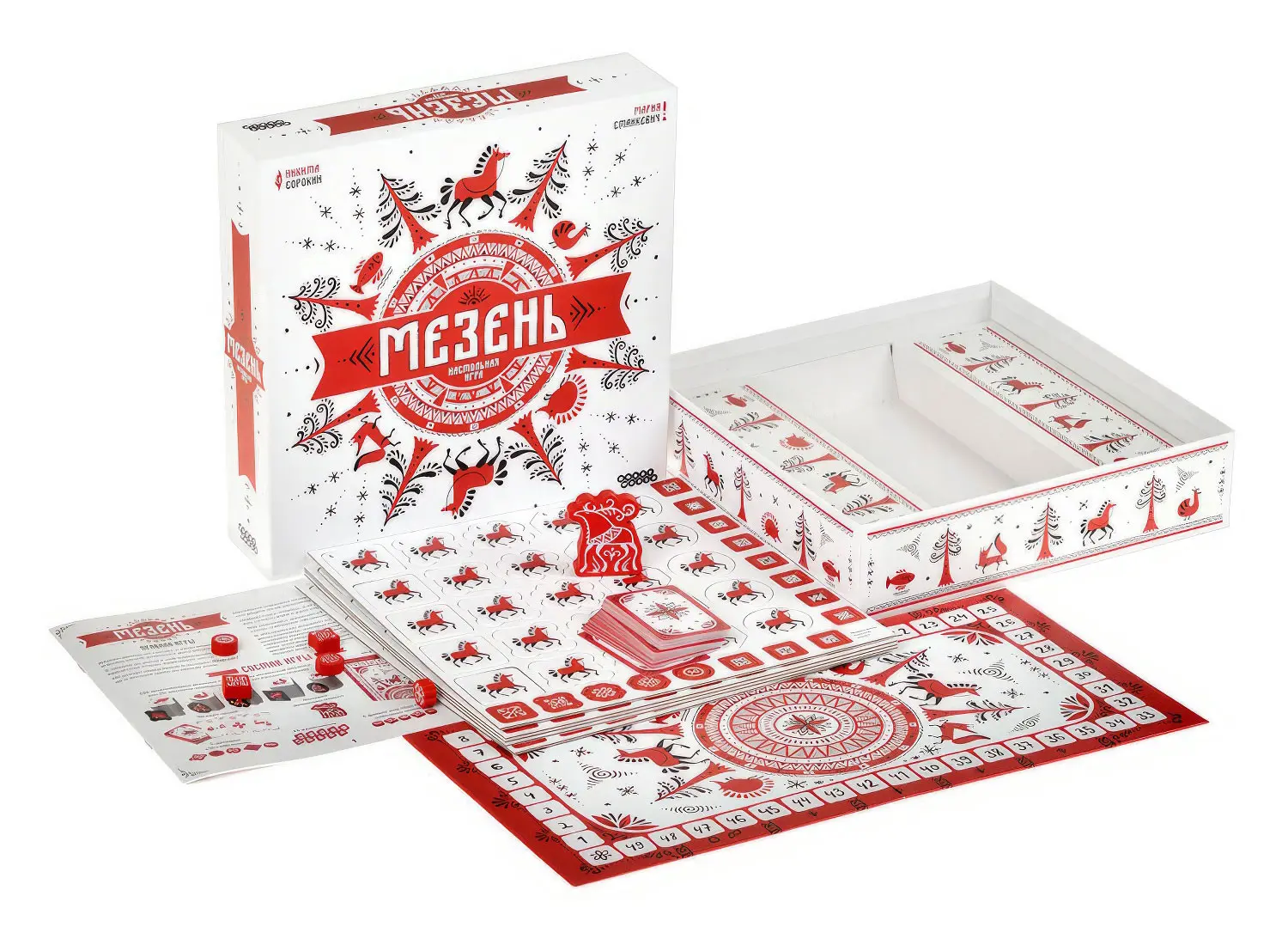 Мезень: отечественная настольная игра в стиле мезенской росписи