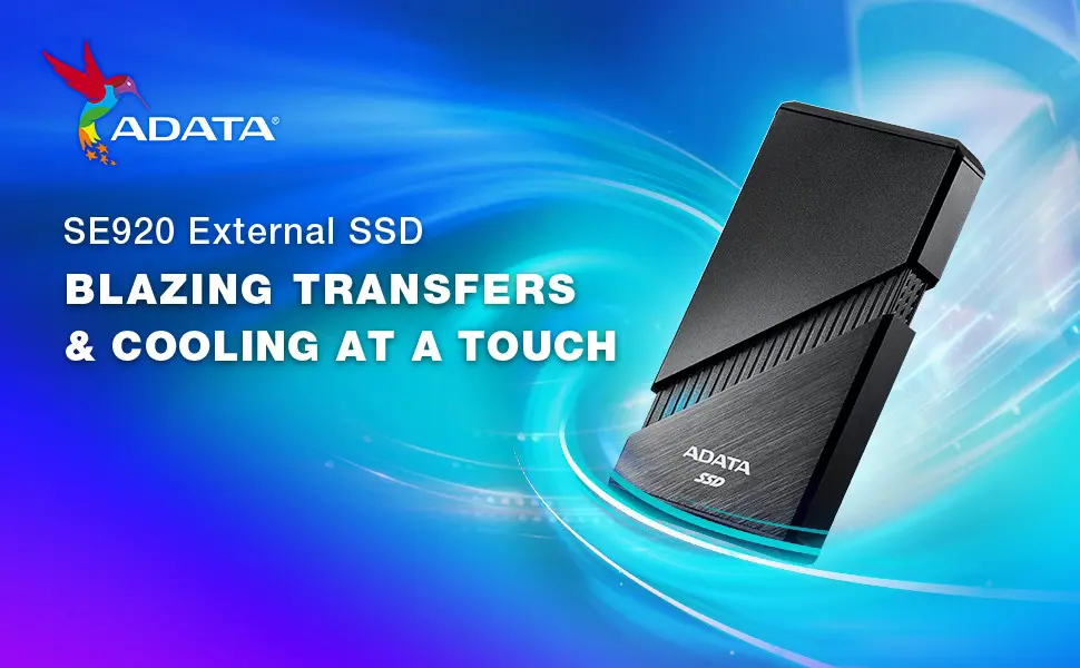 ADATA выпускает первый внешний SSD SE920 с поддержкой USB4 External SSD
