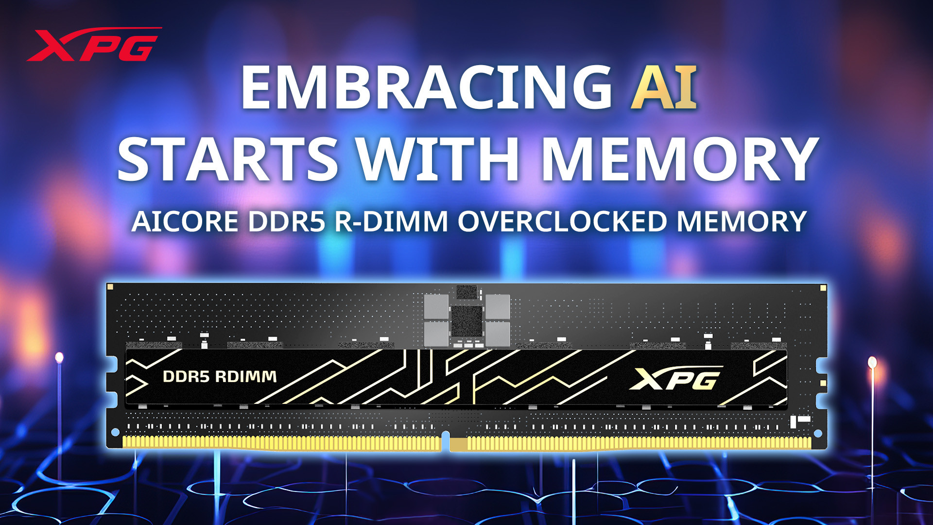 XPG представляет свою первую разогнанную оперативную память AICORE DDR5 R-DIMM для мощных рабочих станций