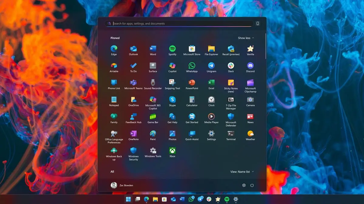 Обновление меню «Пуск» в Windows 11: больше приложений и меньше рекомендаций