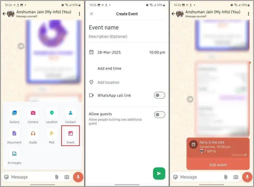 WhatsApp добавил песни в статус, ИИ-фото и события в личных чатах — всё, что появилось в обновлении