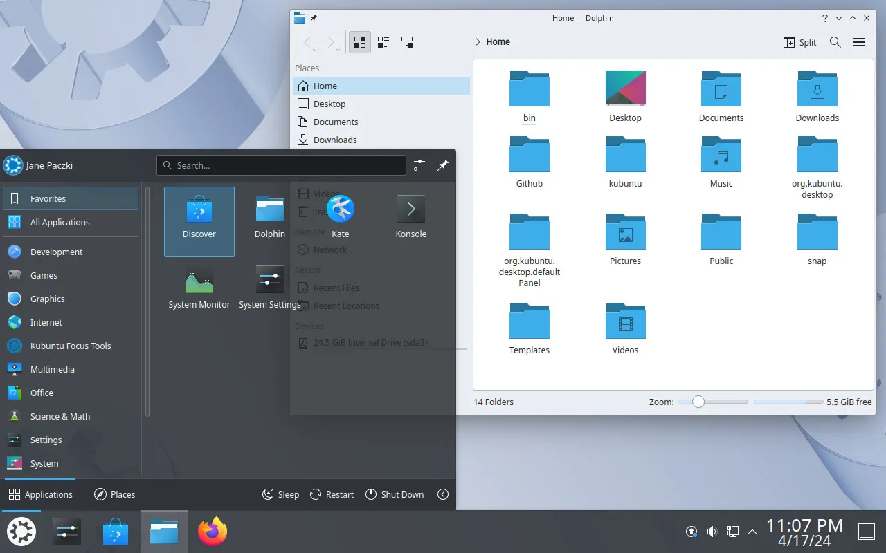 Kubuntu: классика с KDE Plasma