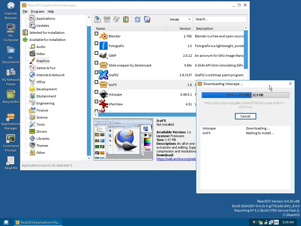 ReactOS: почти Windows, но с открытым исходным кодом