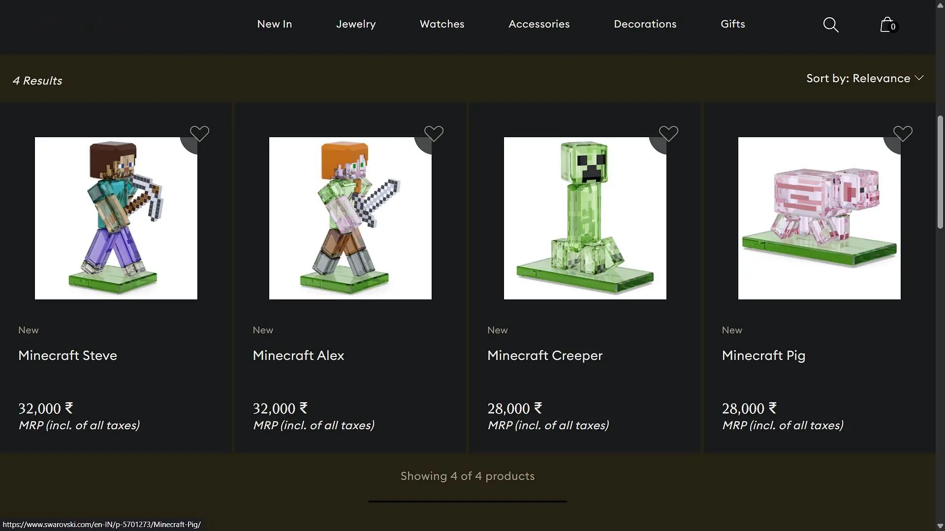 Новая коллаборация Minecraft x Swarovski: что вошло в коллекцию