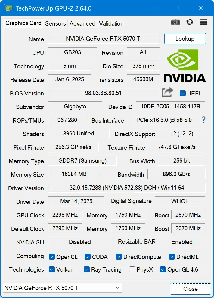 Обзор видеокарты GIGABYTE AORUS GeForce RTX 5070 Ti MASTER 16G