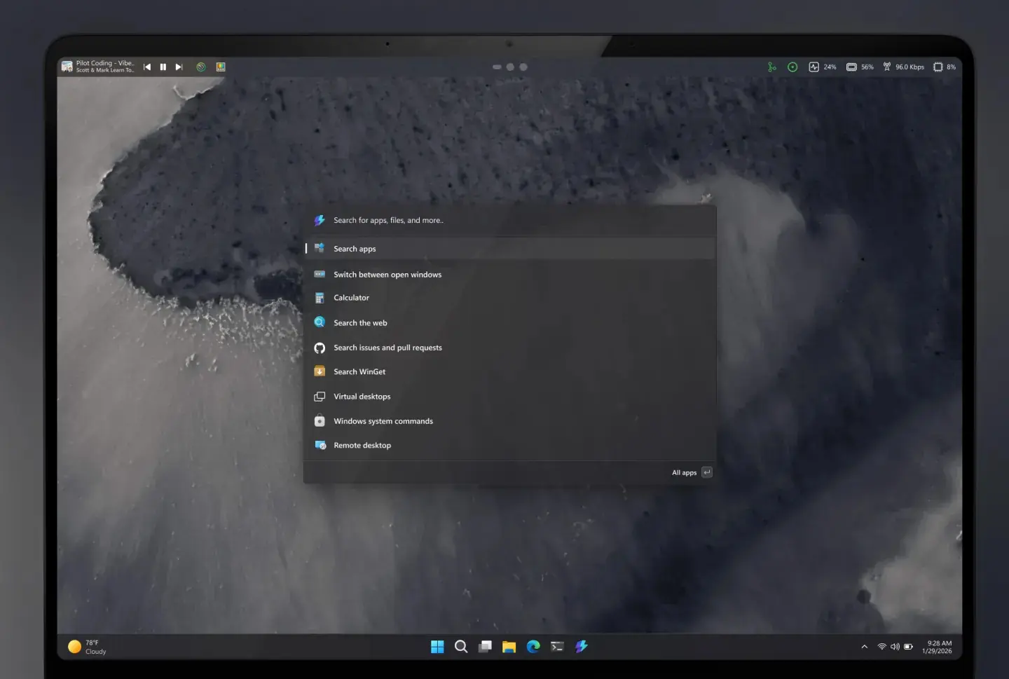 Microsoft «изобретает» macOS. В Windows 11 появится настраиваемая верхняя панель