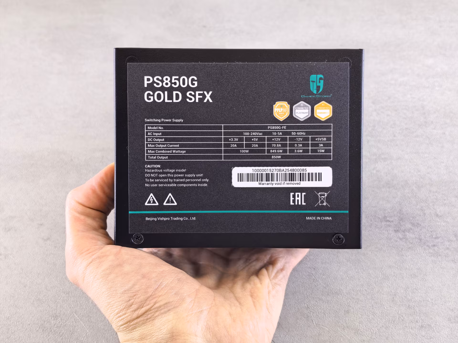 Обзор блока питания GamerStorm PS850G Gold SFX