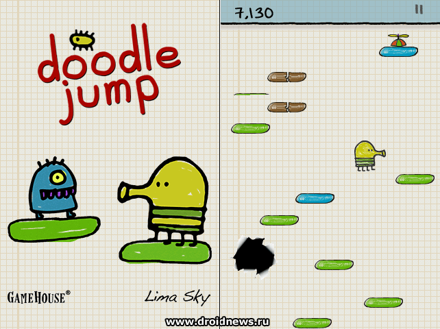 Doodle Jump – хочется прыгать от счастья!