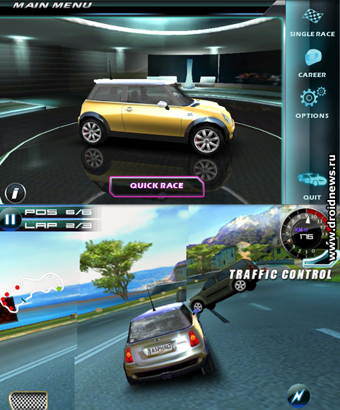 Asphalt 5 - отличные гонки с OpenGL графикой