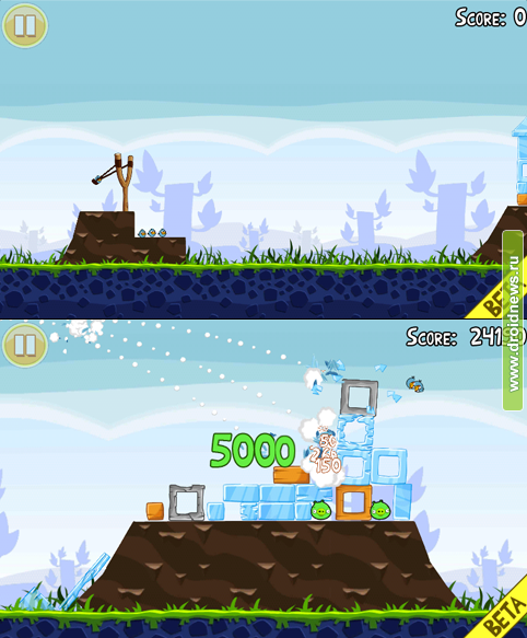 Angry Birds Beta - теперь на Андроиде
