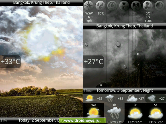 Animated Weather Pro - красивый прогноз погоды с анимацией и виджетом