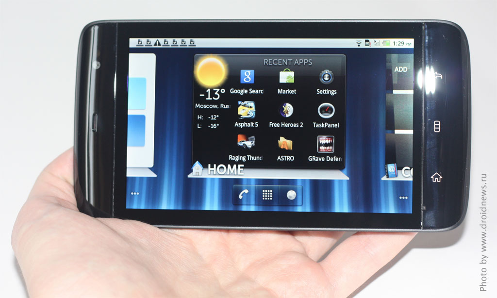 Обзор планшета Dell Streak 5" + видео от droidnews