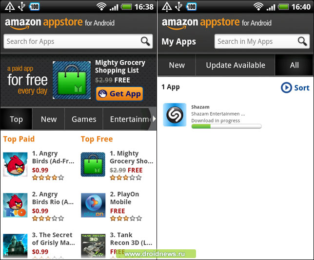 Amazon Appstore - покоряем новые маркеты