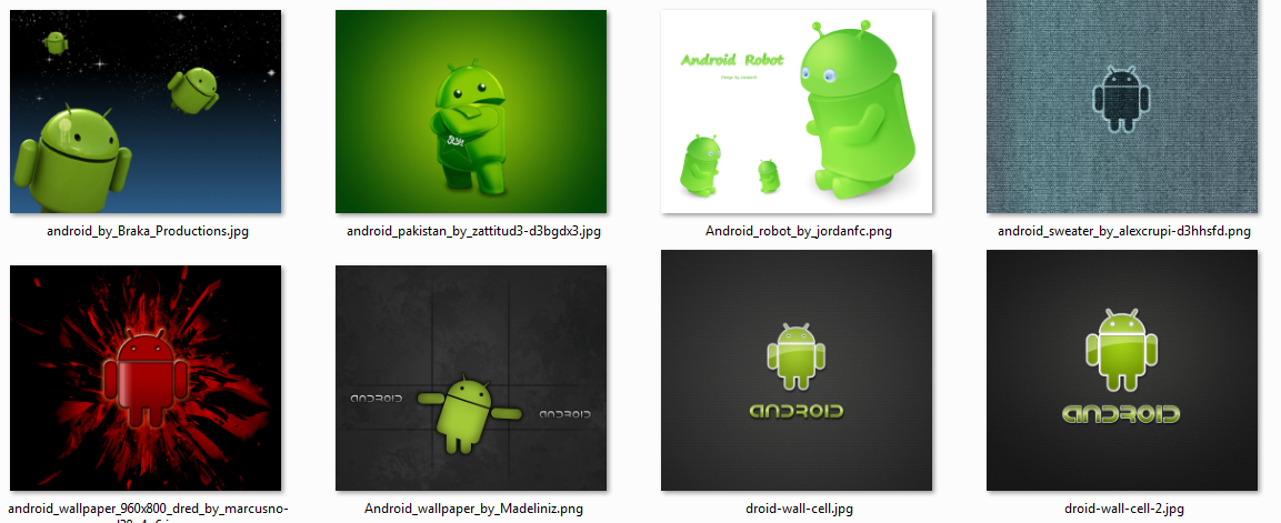Обои для смартфона с изображением Android