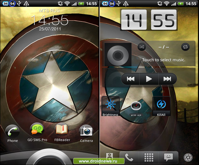 Captain America Live Wallpaper - Капитан Америка на российских смартфонах