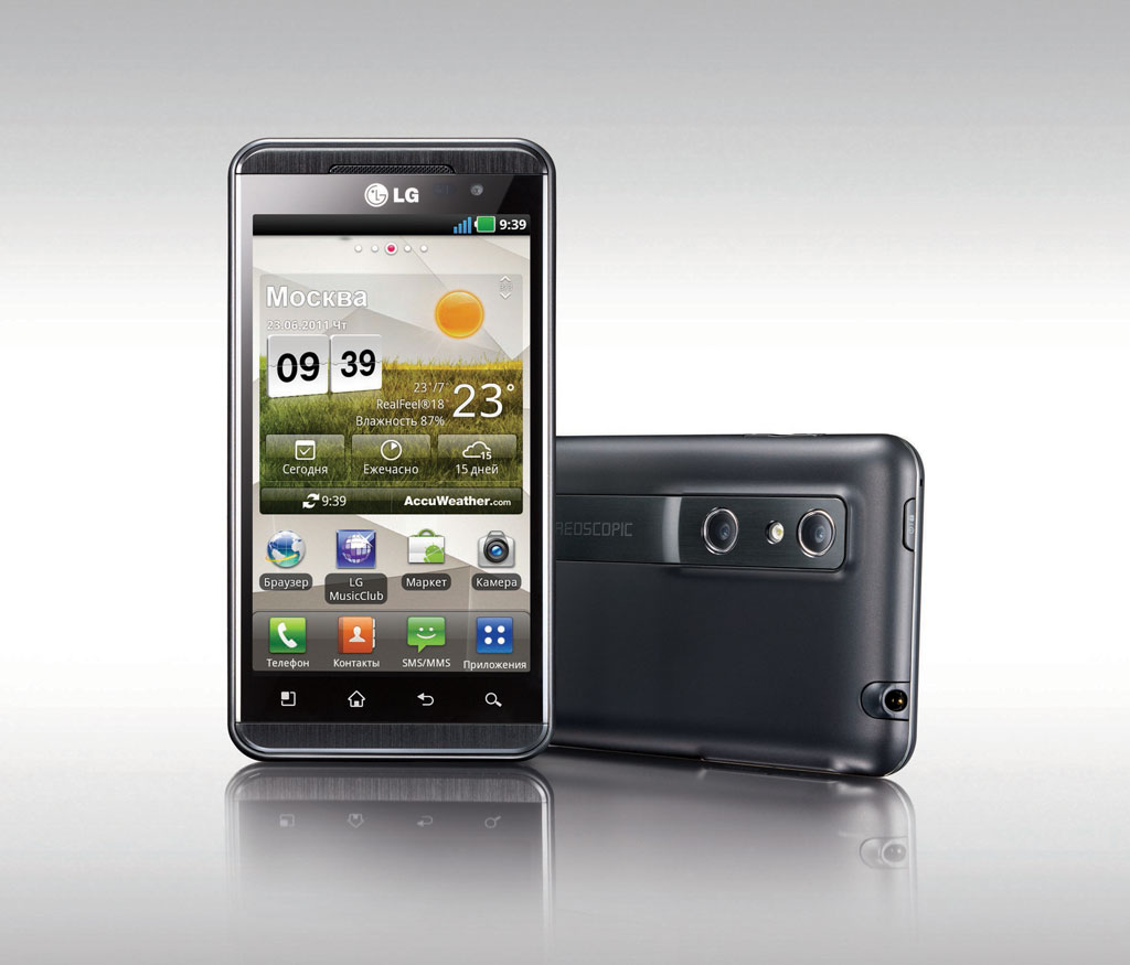 В России стал доступен первый 3D-смартфон от LG – Optimus 3D