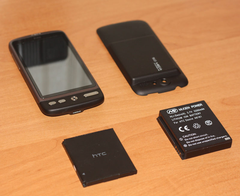 Опыт использования батарей Mugen Power и HTC Desire