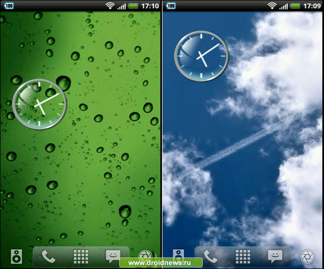 Glass Clock Widget 2x2 - маленькие часики тихонько тик-так