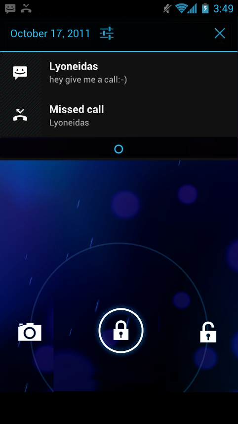 Lockscreen Android 4.0