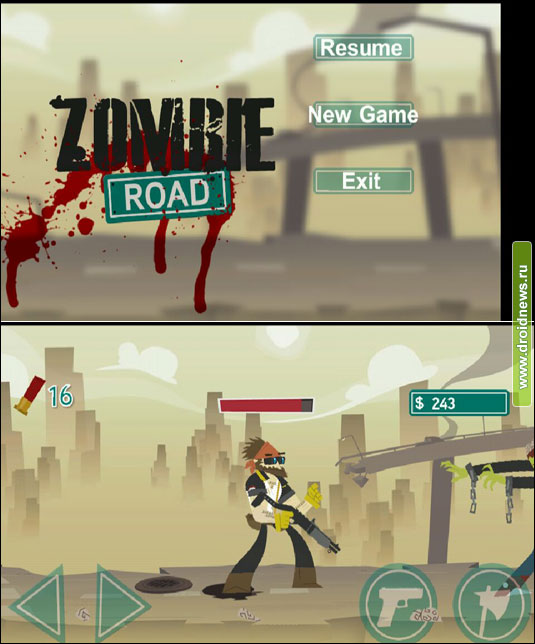 Zombie Road - добро пожаловать в зомбиленд