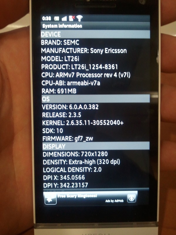 Sony Ericsson Xperia Arc/Nozomi засветился на фото