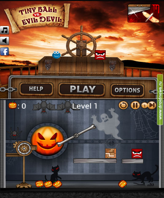 Tiny Ball vs. Evil Devil - запульни в дьявола