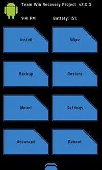 TWRP 2.0 - очень гибкое и кастомизирумое рекавери от TeamWin