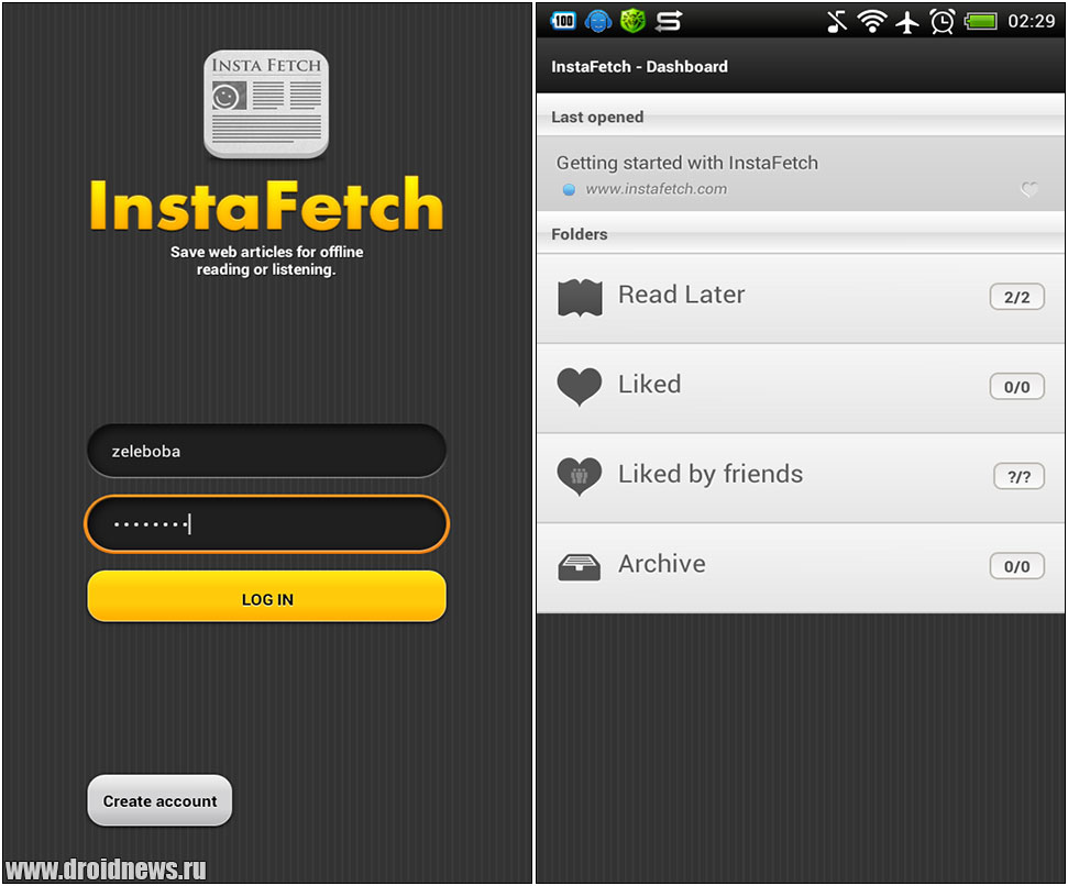 InstaFetch - сервис отложенного чтения