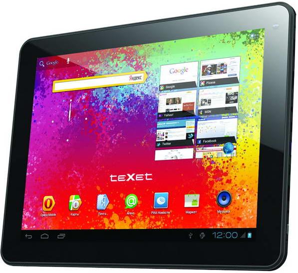 Новые планшеты teXet ТМ-9725 и teXet TM-9720 с IPS дисплеем