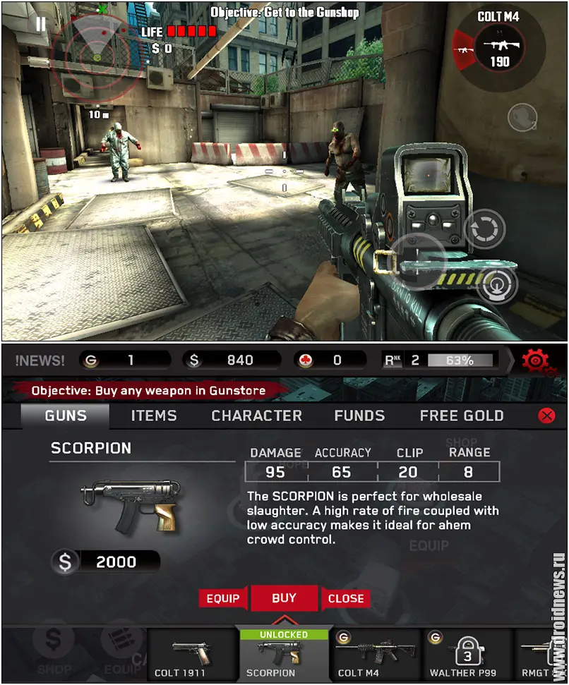 Dead Trigger: без преувеличения лучший шуттер для Android.
