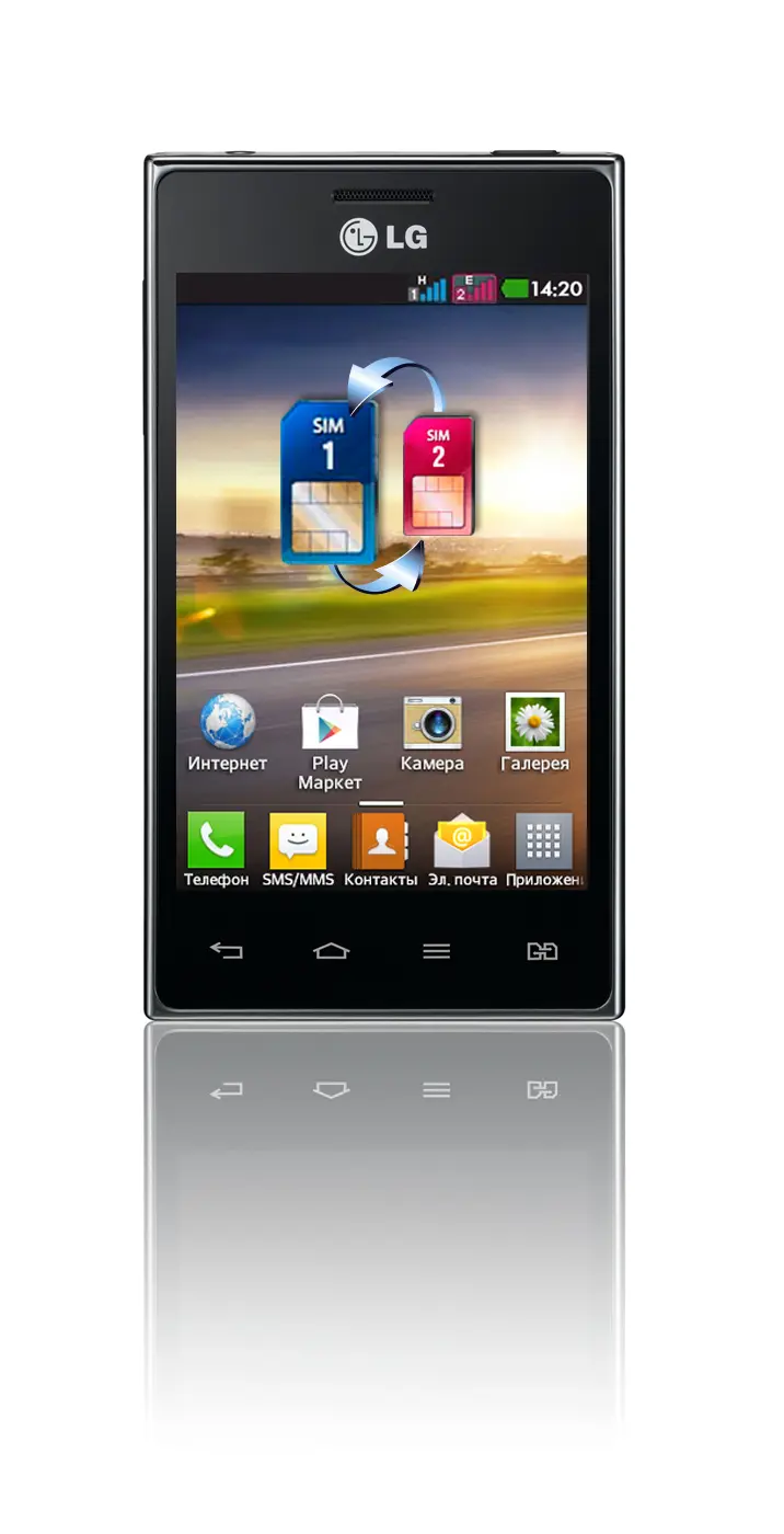 LG Optimus L5 Dual - серия L-Style от LG пополнилась новым смартфоном с двумя SIM-картами