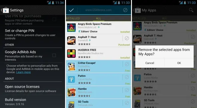 Новая версия Google Play v3.9.16 уже летит