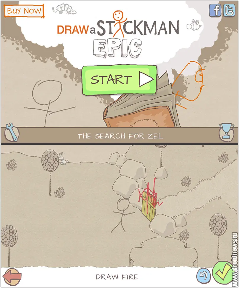 Draw a stickman - рисуем мультик самостоятельно