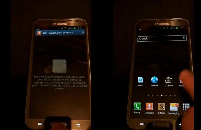 Экран блокировки Galaxy Note II удалось обойти