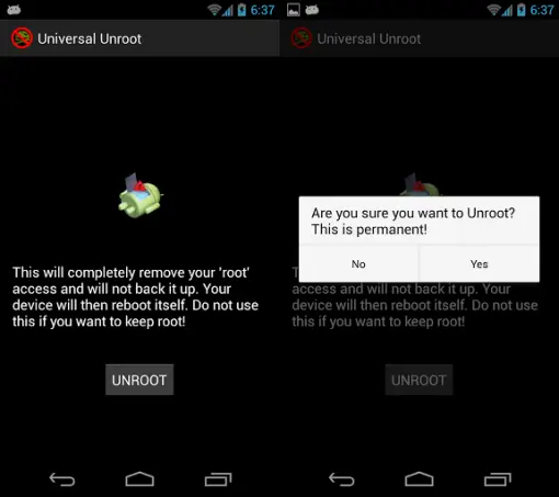 Universal Unroot избавит от ненужных прав суперпользователя