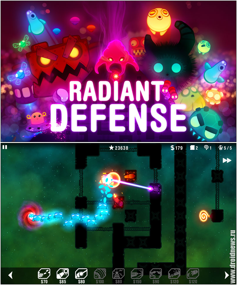 Radiant Defense - визуально-эффектный tower defense