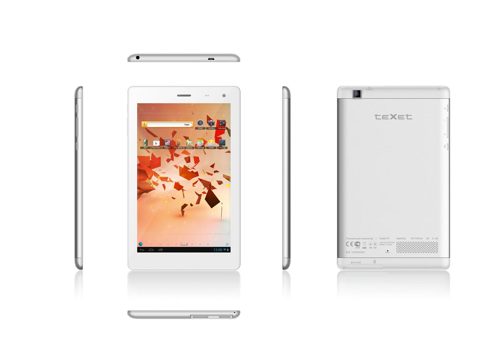 NaviPad TM-7055HD 3G – первый российский планшет на базе процессора MT8389