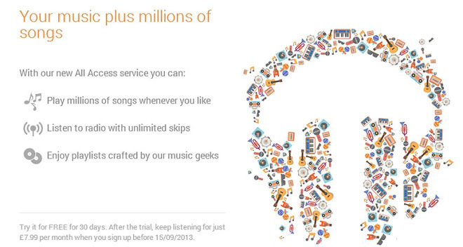Сервис Google Music официально пришёл в Россию