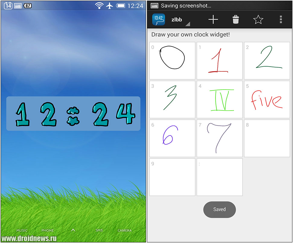 DrawTime - Draw a Clock Widget - почувствуй себя Дали