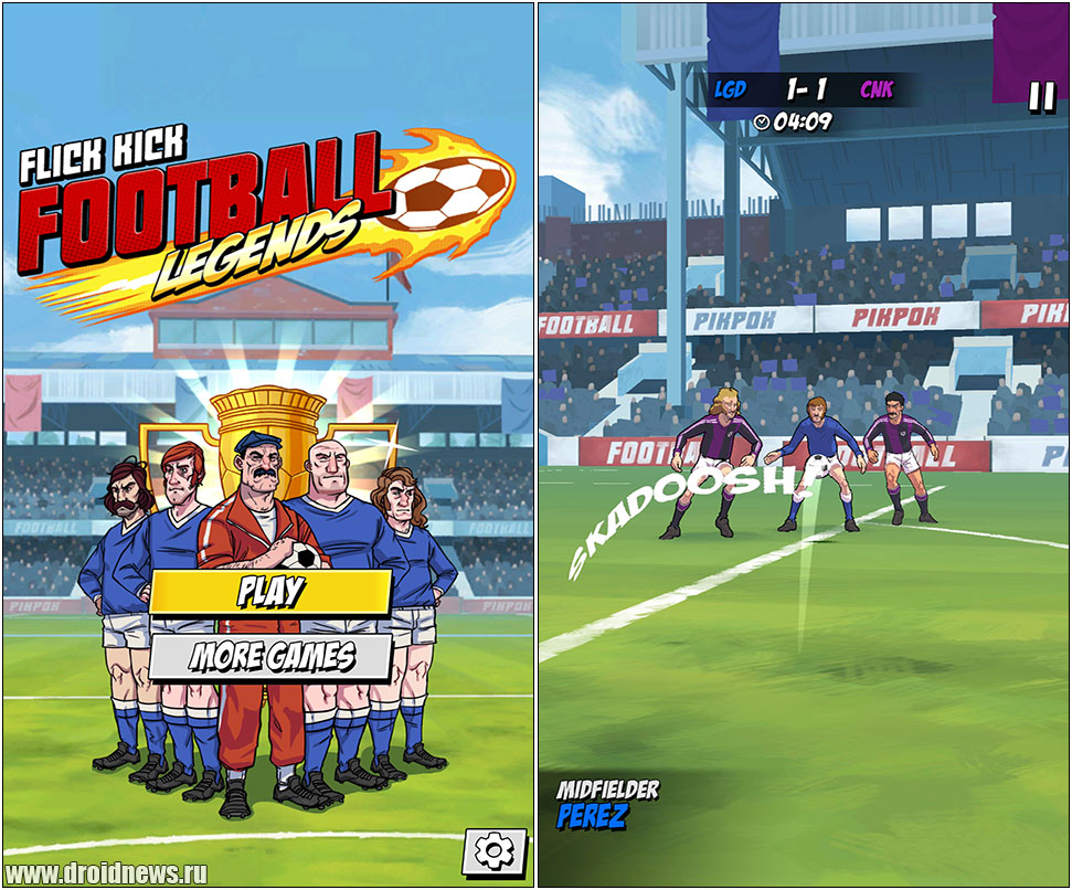 Flick Kick Football Legends - необычный футбол в комикс-стиле