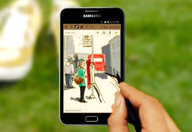 Samsung дразнят новым дизайном Galaxy Note IV