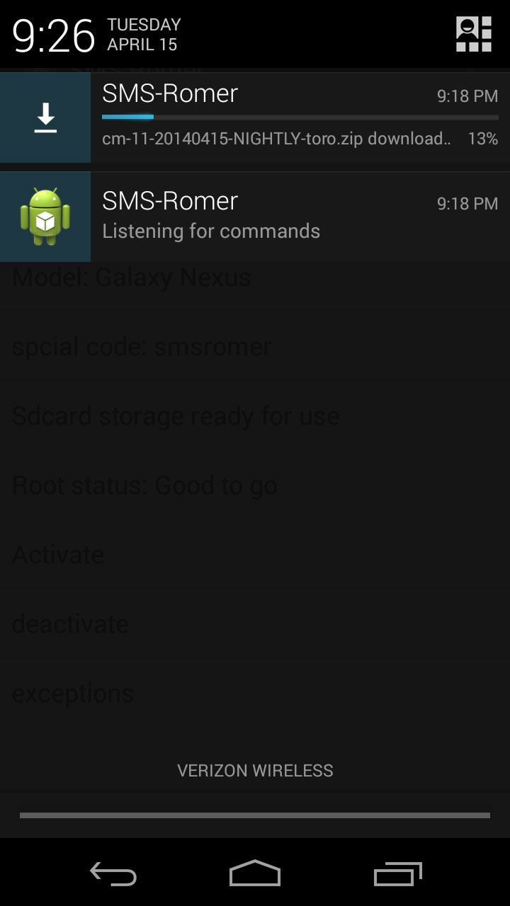 CyanogenMod можно прошить с помощью СМС