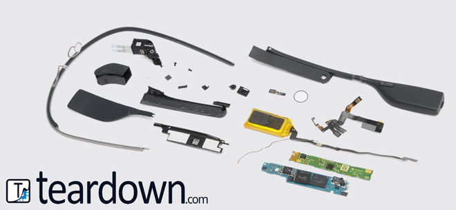 Комплектующие Google Glass потянут на 80$