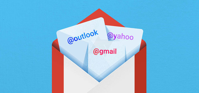 Gmail приложение для Android учится работать с конкурирующими сервисами