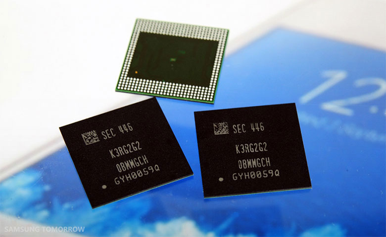 Samsung наращивают количество оперативной памяти